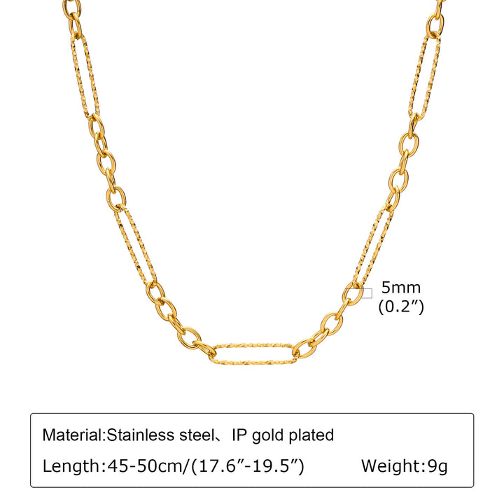 Snake Bones Chain Mesh Twist Necklace