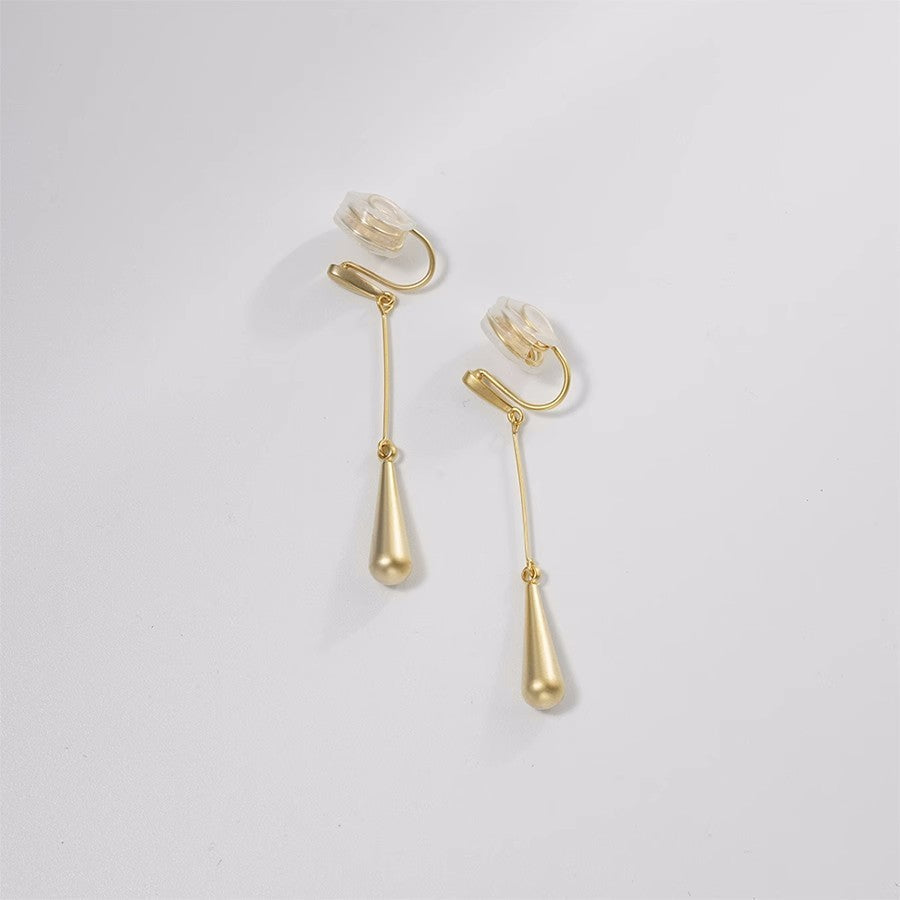 Long Slimming Water Drop Earrings Female Temperament
