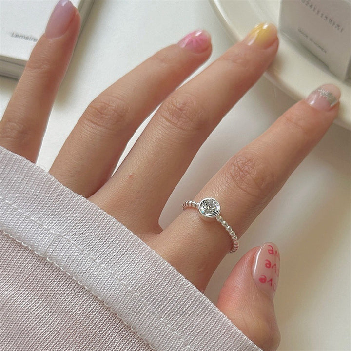 925 Sterling Silver Simple Bracelet Non-fading All-matching Little Finger Ring