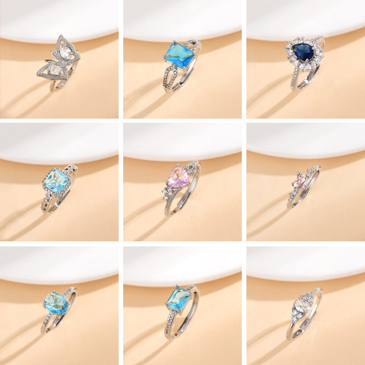 Niche High-grade Trendy Micro-inlaid Open Ring