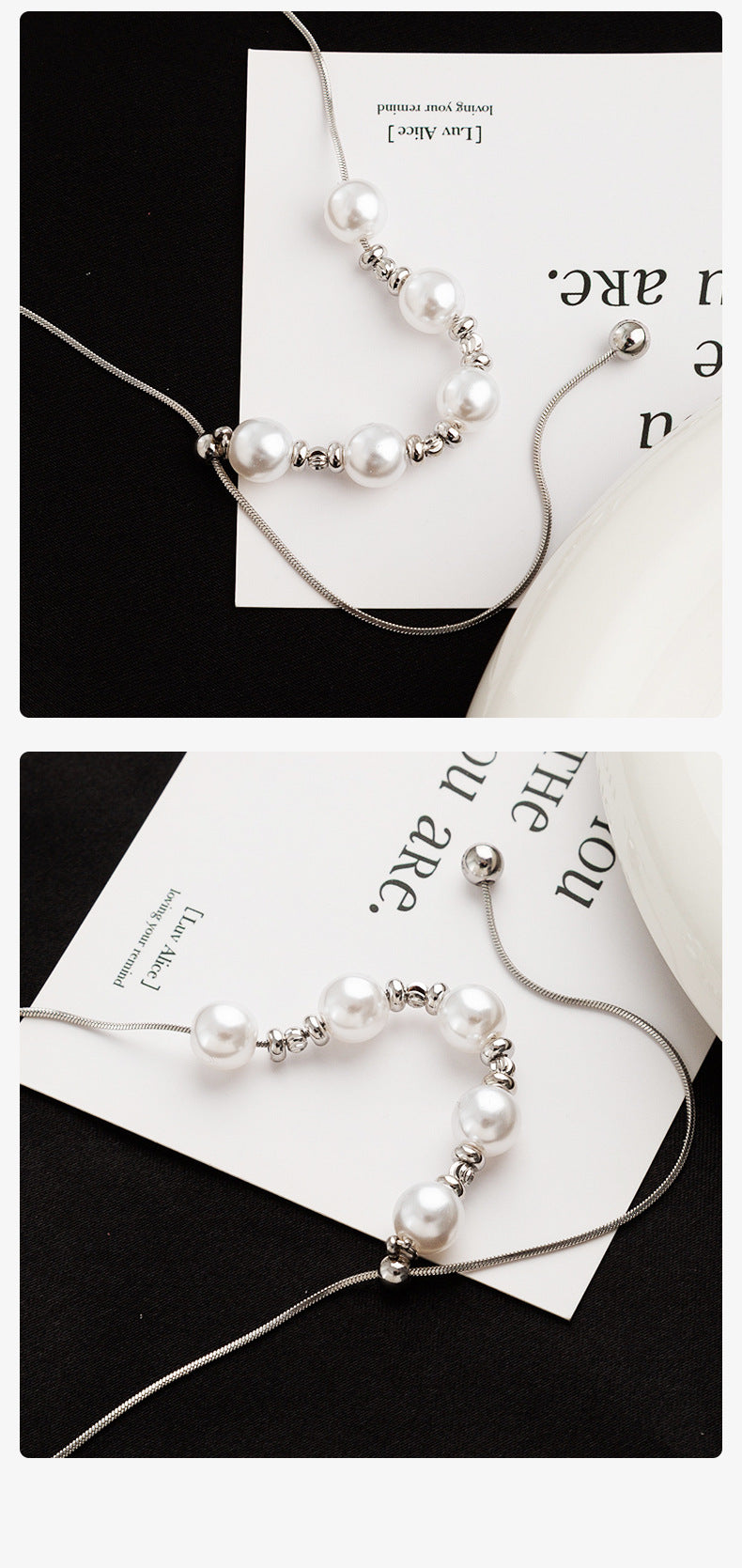 Necklace,stainless Steel,with Pearl,Only Self-pickup Is Supported, And The Displayed Prices Are All Self-pickup Prices
