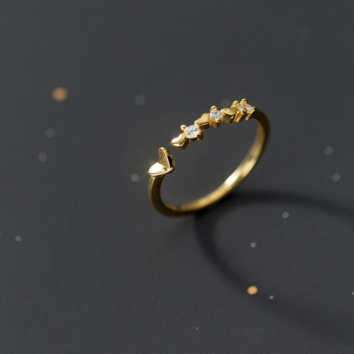 Hollowed Heart Shape Retro Elegant Adjustable