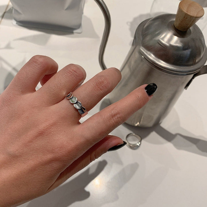 925 Sterling Silver Simple Bracelet Non-fading All-matching Little Finger Ring