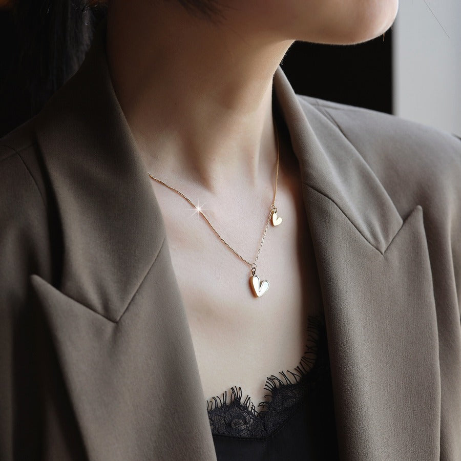 Heart-shaped Color-preserving Necklace Clavicle Chain