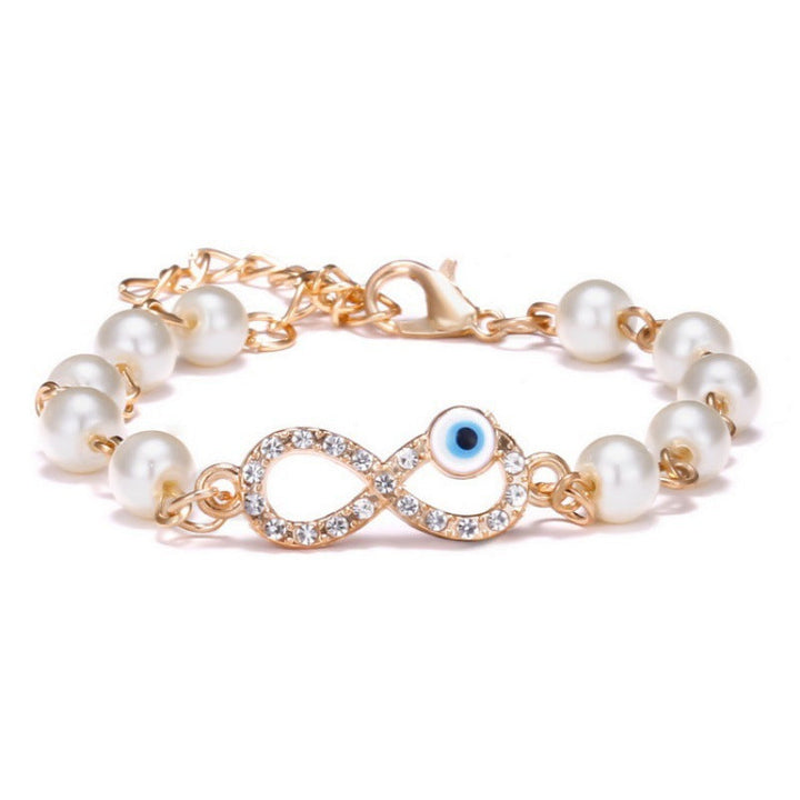 Hollow Rhinestone Pearl Bracelet Multi-style Adjustable