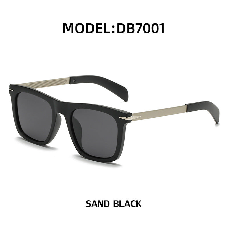 Mens Fashion Retro Polarized Box Sunglasses