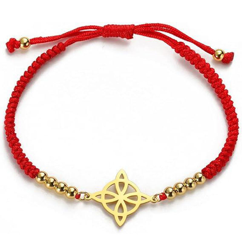 Golden Beaded Weave All-match Simple Adjustable Carrying Strap