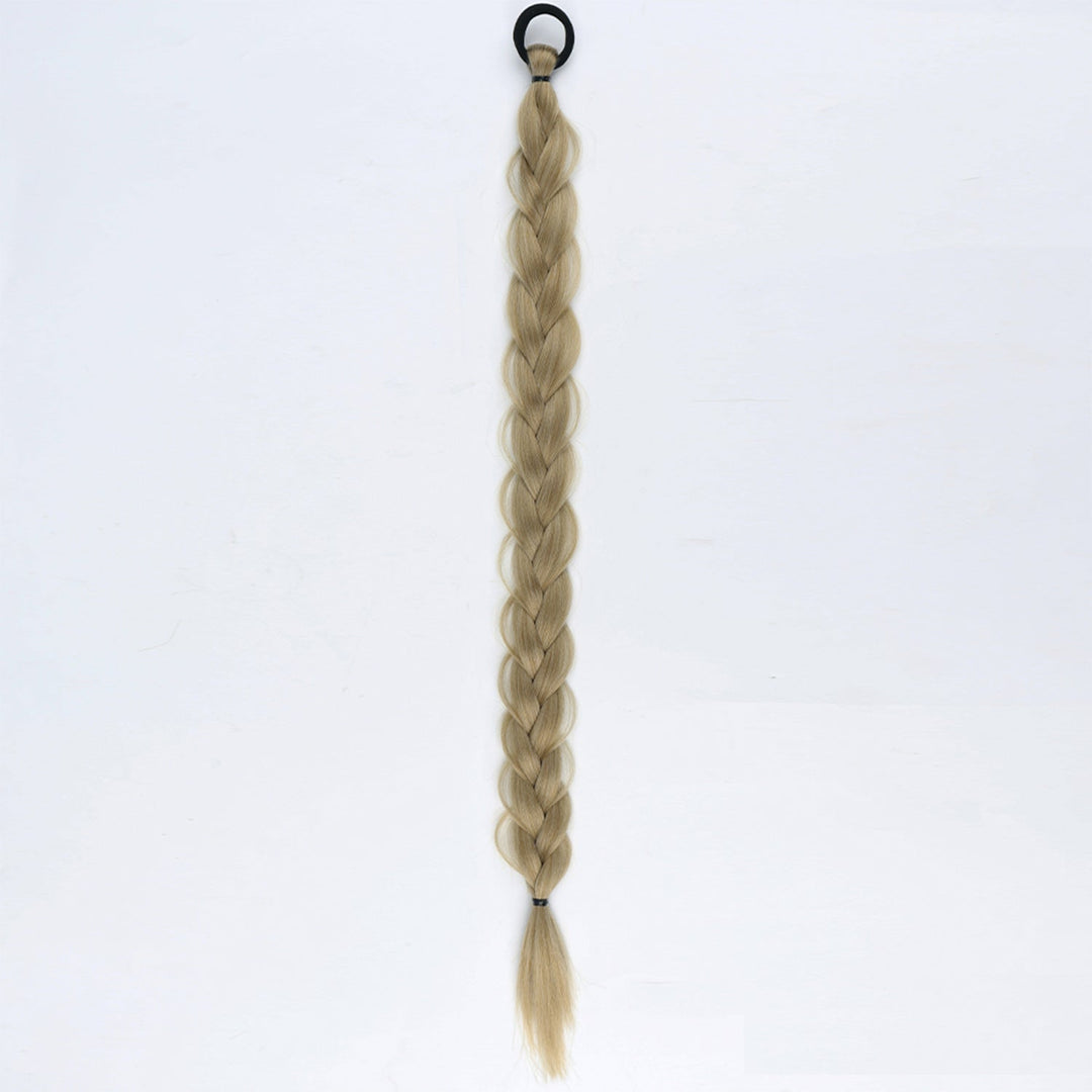 24-inch Women's Braid Hair Ring Horse Tail Strip Rubber Band Horse Tail