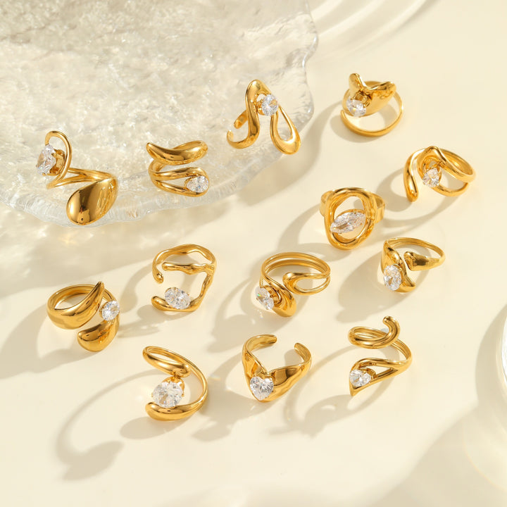Fashion Zircon Ring Exquisite Hand Jewelry
