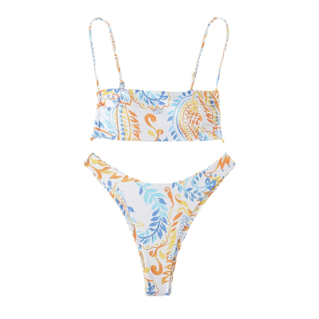 Printed Split Swimsuit European And American Swimsuit