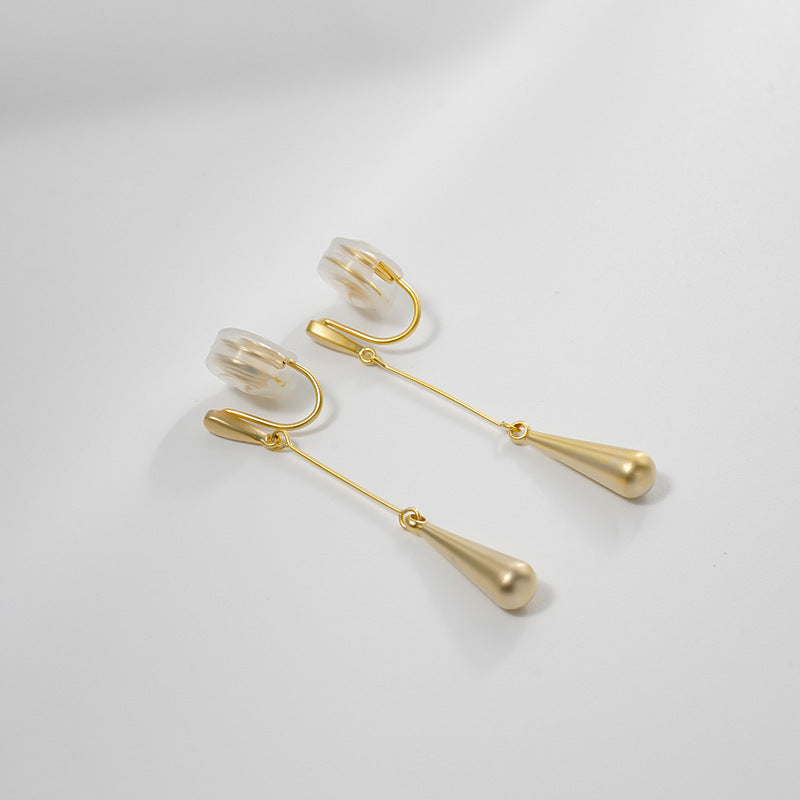 Long Slimming Water Drop Earrings Female Temperament