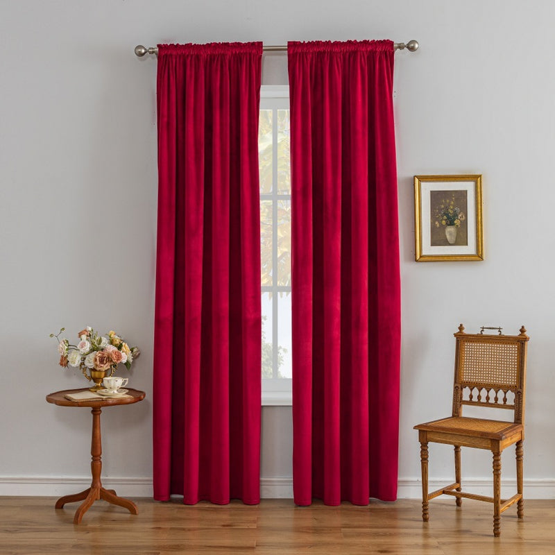 Velvet Luxury Natural Drape Comfortable Soft Home Decoration High Shading Curtain