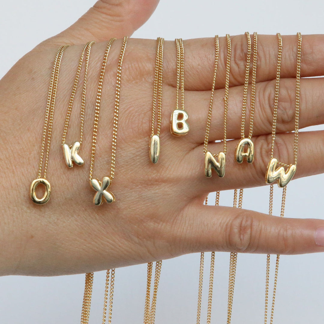 English Letter Pendant Necklace