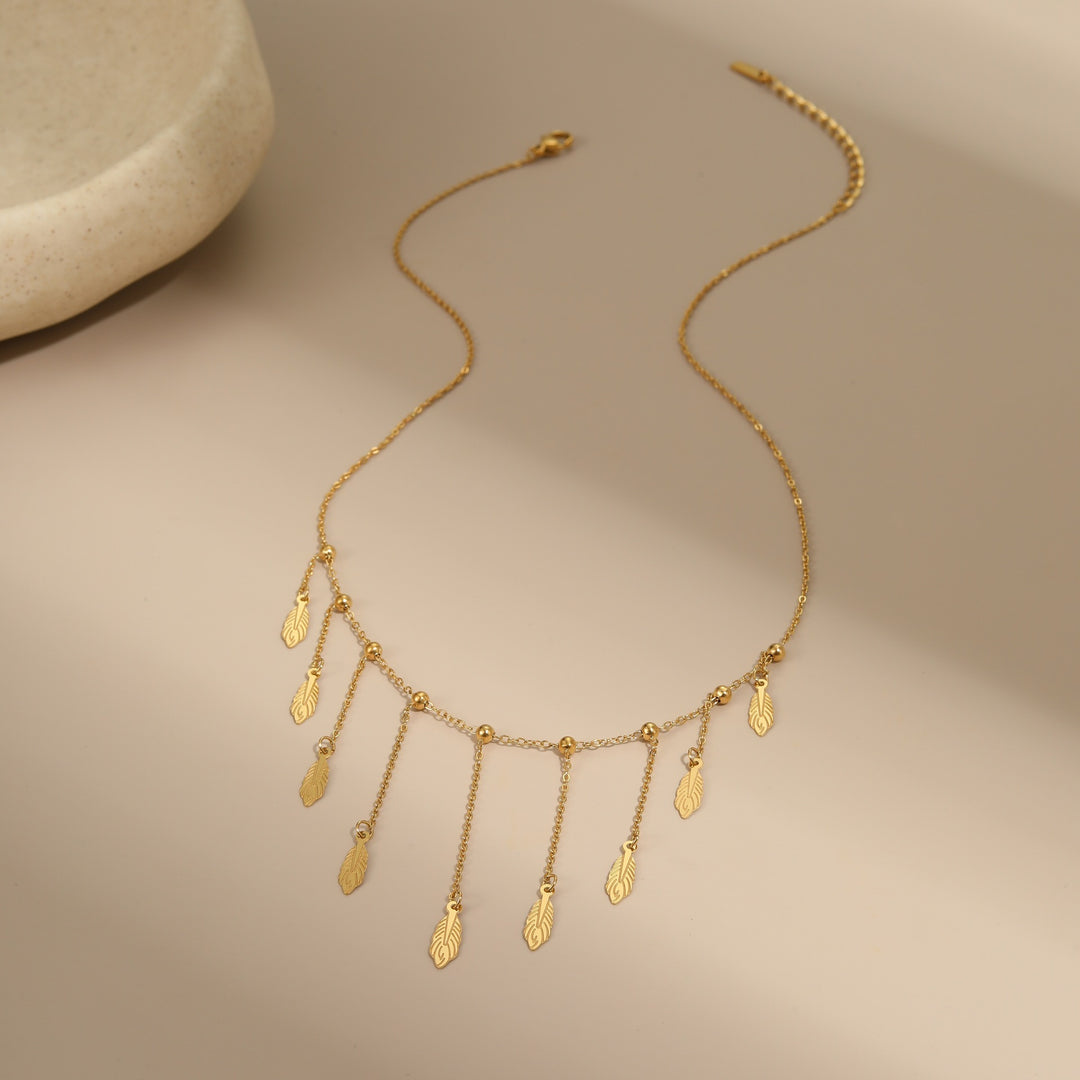 Clavicle Chain Tassel Light Luxury High-grade Titanium Steel