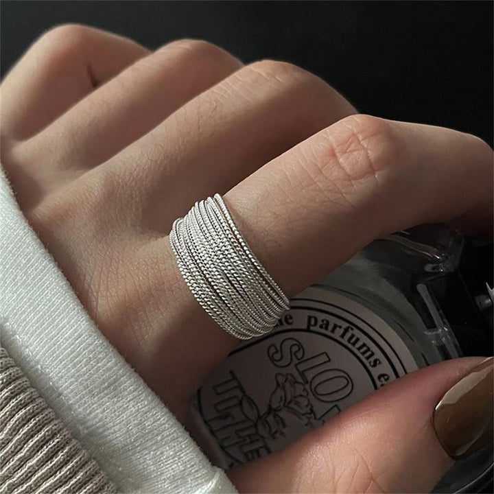 925 Sterling Silver Simple Bracelet Non-fading All-matching Little Finger Ring