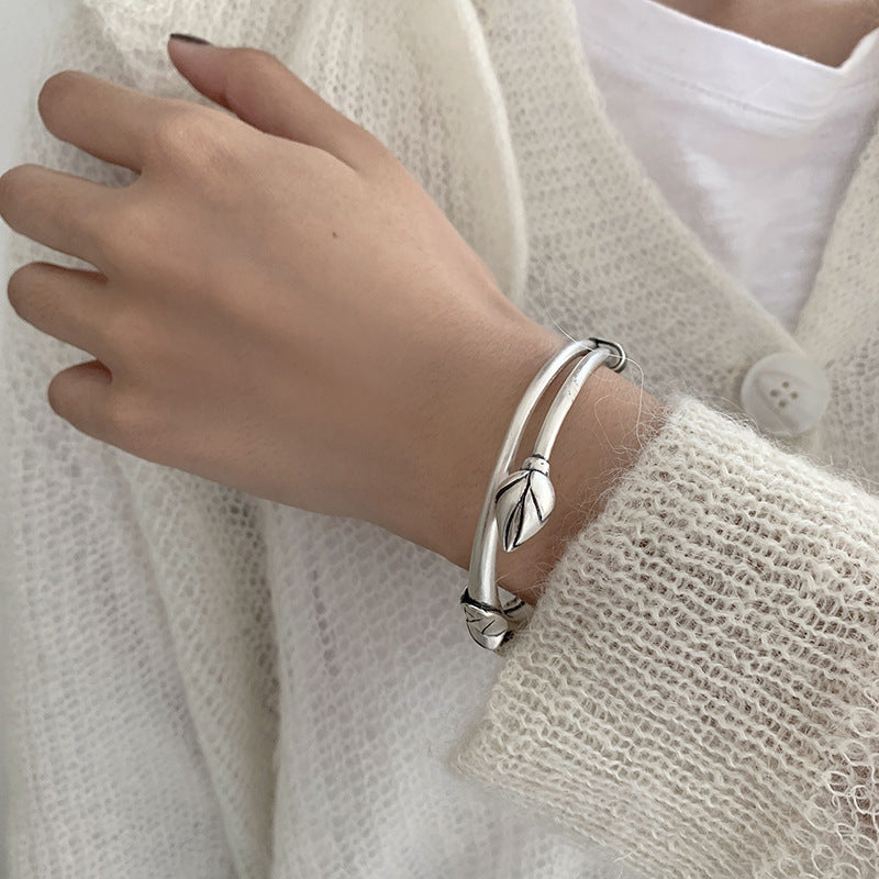 Retro Personalized Lotus Bracelet For Women