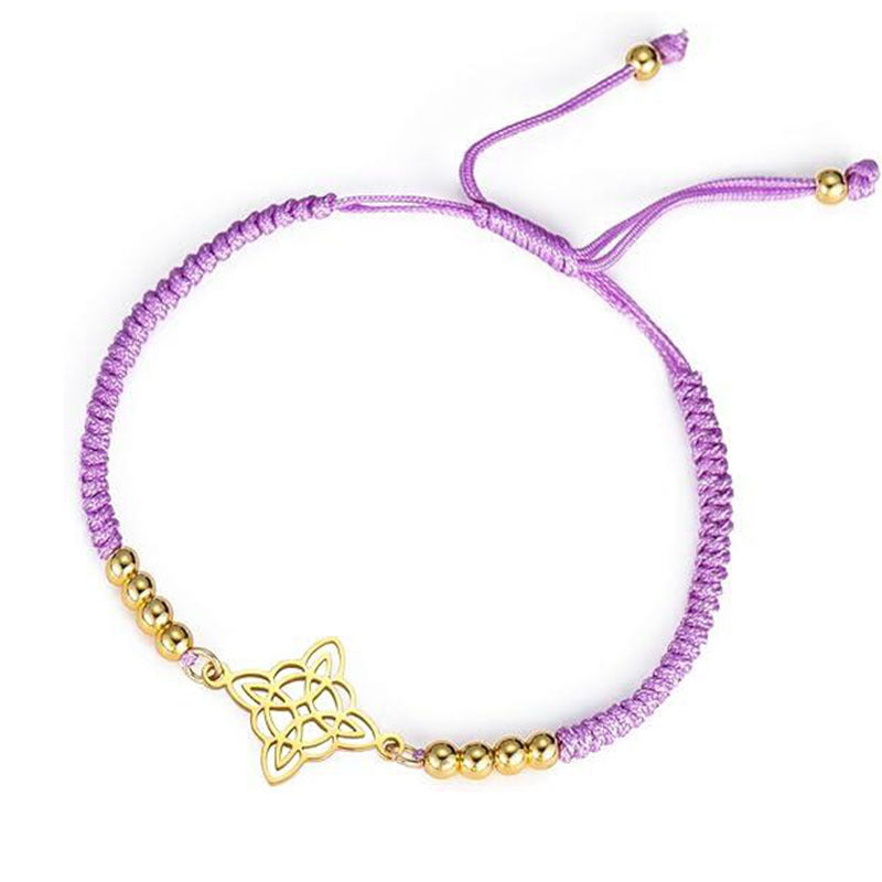Golden Beaded Weave All-match Simple Adjustable Carrying Strap