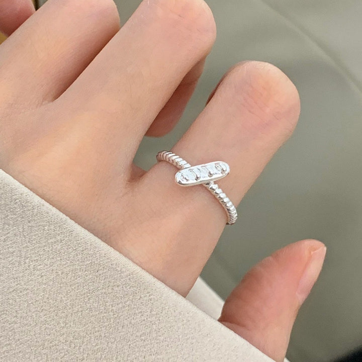 925 Sterling Silver Simple Bracelet Non-fading All-matching Little Finger Ring