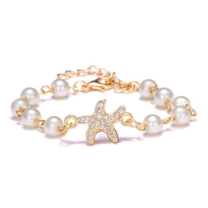 Hollow Rhinestone Pearl Bracelet Multi-style Adjustable