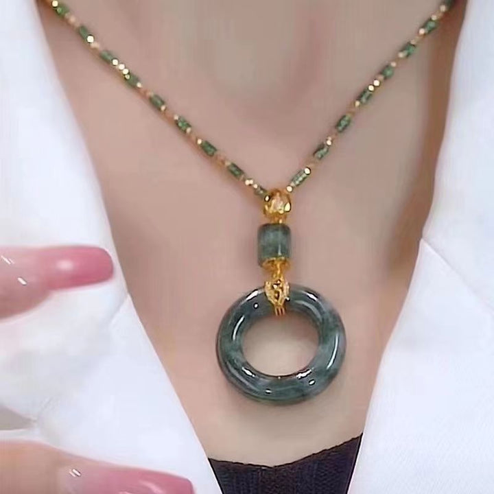 Necklace Temperament Wild Safety Buckle Pendant Clavicle