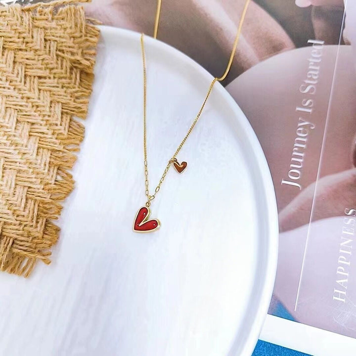 Heart-shaped Color-preserving Necklace Clavicle Chain