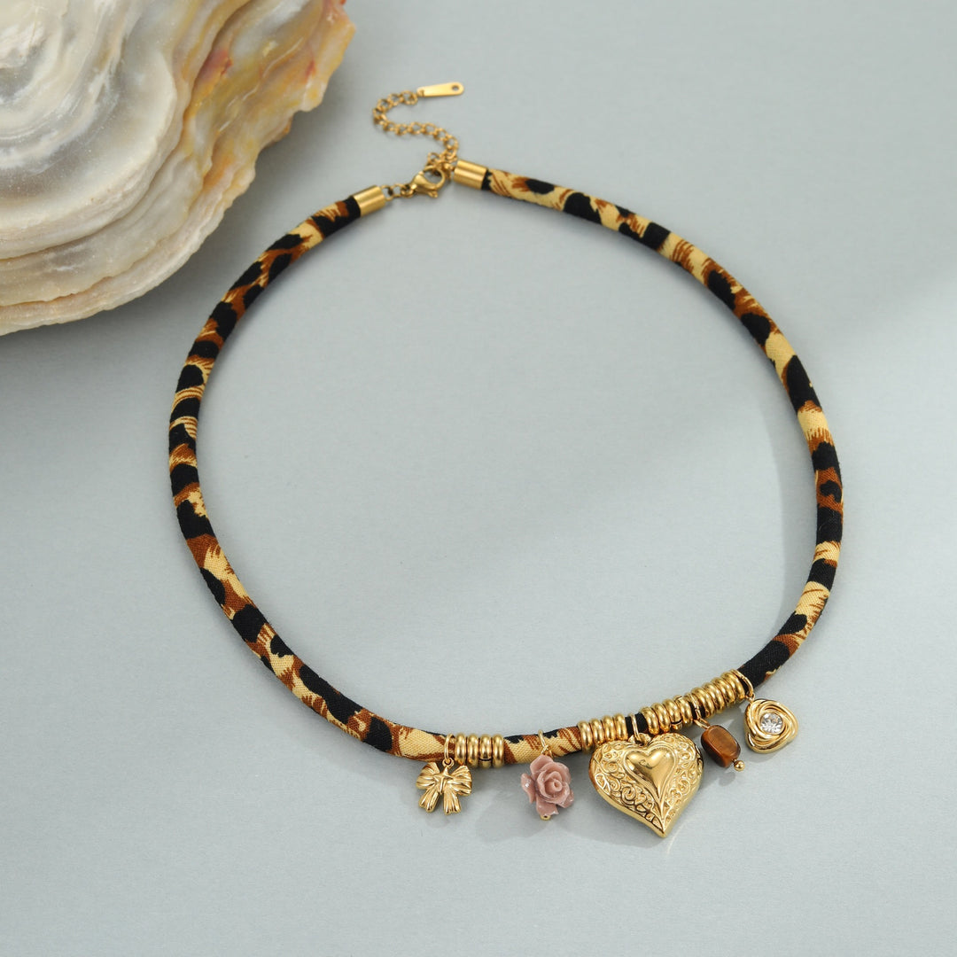 Leopard Series Stainless Steel Necklace For Women