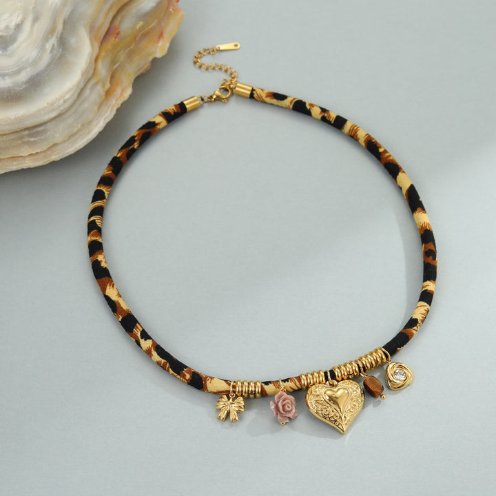 Leopard Series Stainless Steel Necklace For Women